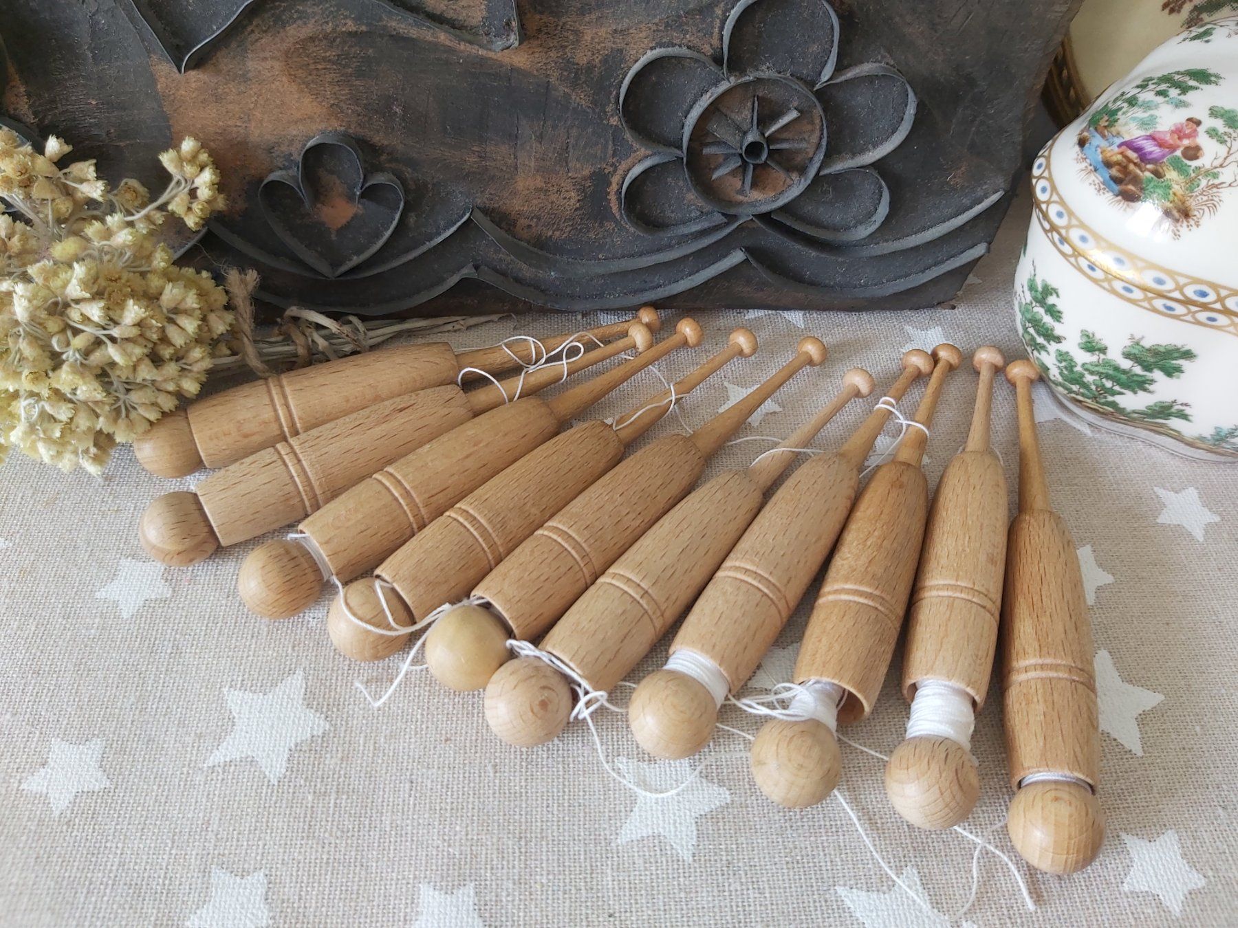 Kit bricolage: Klöppelstäbchen antik – Usato da Bern venduto da aronari 2