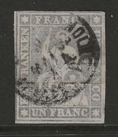 1856 : Strubel Nr. 27D - vollrandig, KP 1300.--