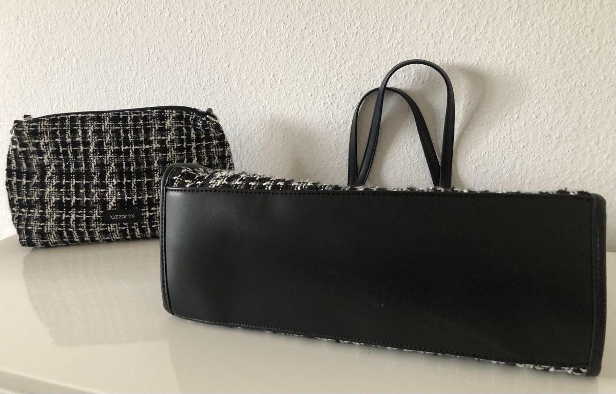 Taschen für Damen: Lazzarini Handtasche mit Innentasche & Henkel – Neu und originalverpackt aus St. Gallen von Allegra_blue 8