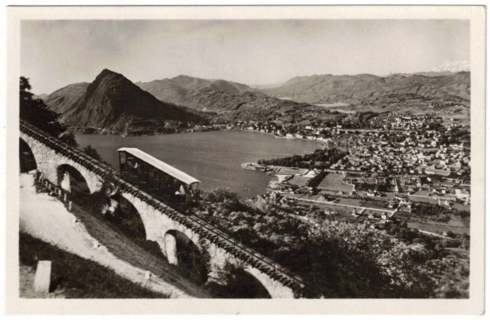 Ansichtskarten: Lugano - Standseilbahn Monte Brè – Gebraucht aus Binningen von Mountainrider