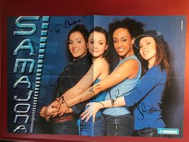 Samajona Autogramm signiert Poster 30x40cm