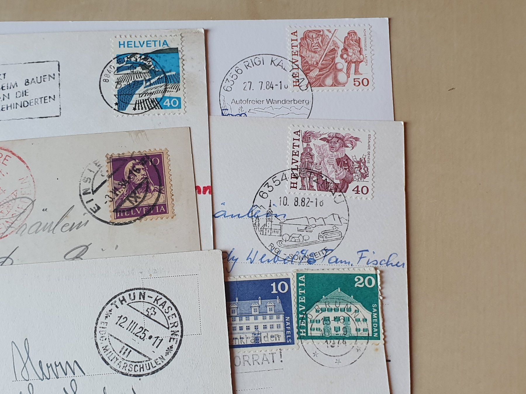 Cartoline postali: 10 x Karten Schwyz ab 1902 – Usato da Stansstad venduto da collectorsshop 6