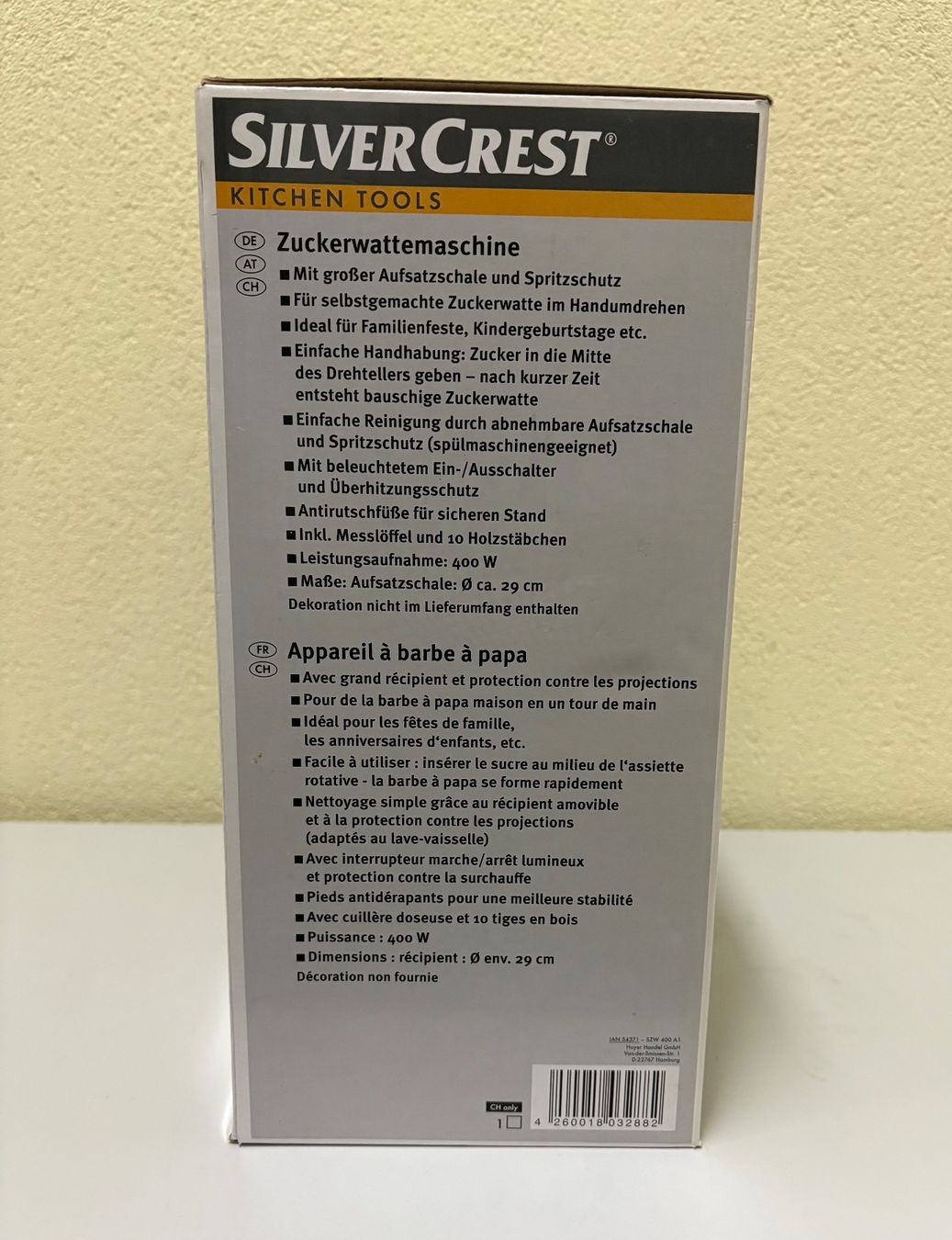 SilverCrest Küchengeräte: Zuckerwattenmaschiene SilverCrest – Gebraucht aus Basel von tif_m2h6 7