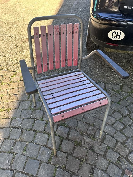 Retro Gartenstuhl Metall 50er Jahre embru / Bigla? Kaufen auf Ricardo