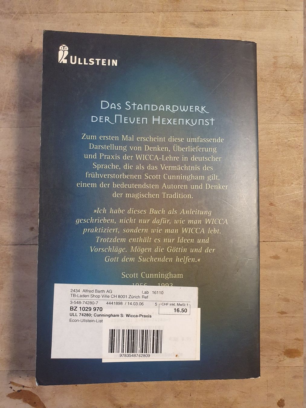 Bücher: Wicca-Praxis Scott Cunningham Ullstein – Gebraucht aus Zürich von loosebone 2