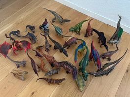 Dinosaurier-Set aus Hartplastik, 25 Teile, Kinder Spielze...