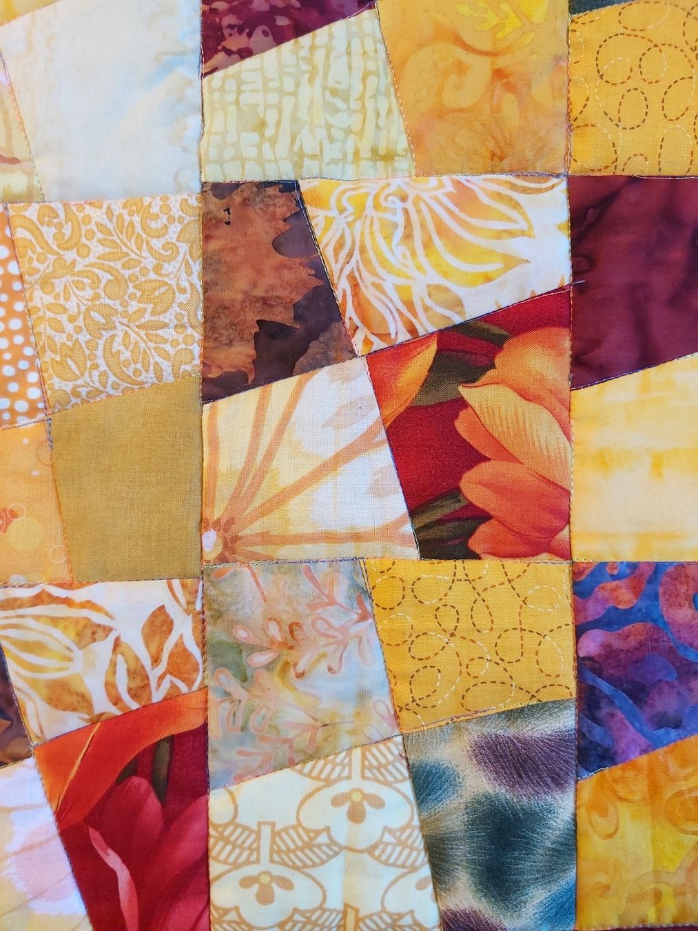 Toutes les décorations: Patchwork Quilt "Lebenskraft" Unikat 97 x 86 cm – Neuf (Voir description) à Wetzikon ZH par Meltingpot29 2