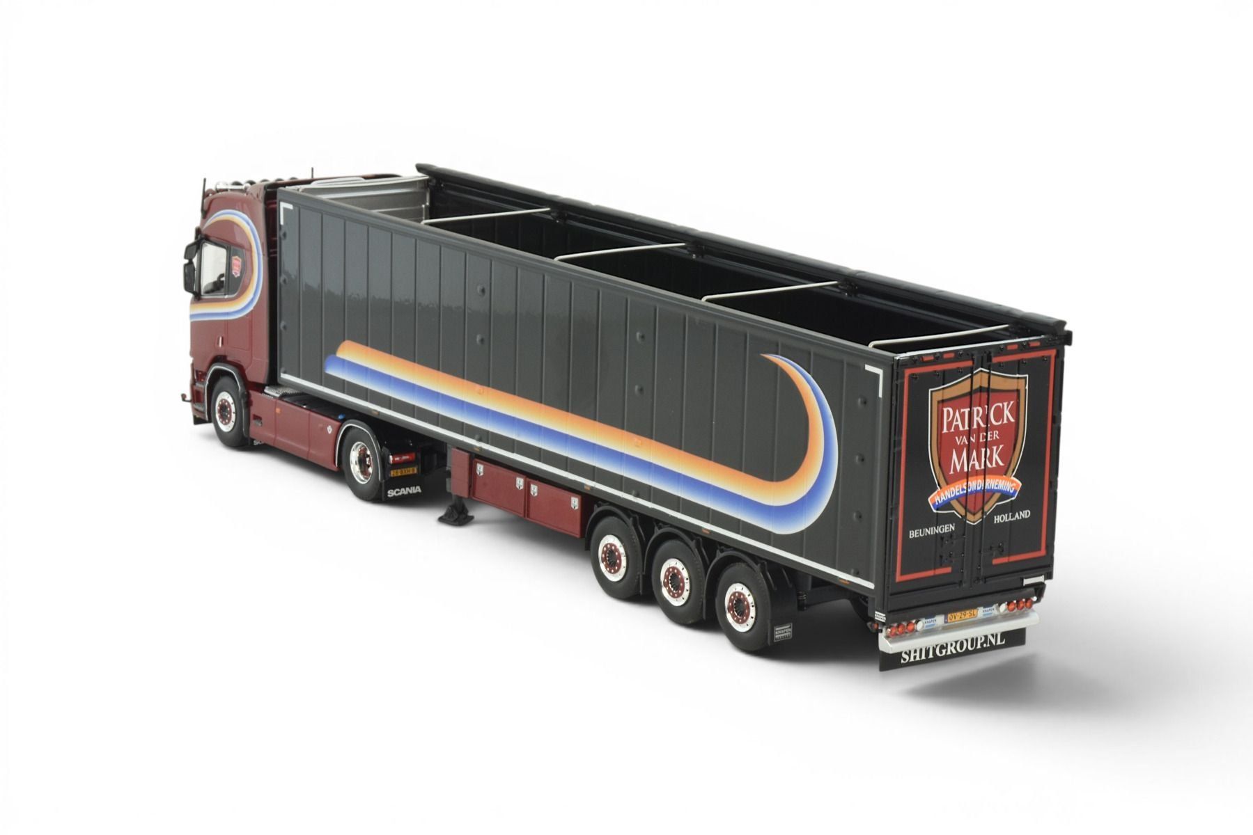 Tekno Kit di modellismo & Modellini statici: 1:50 Tekno Scania NGR HL 4x2 "Patrick van der Mark" – Nuovo e nell'imballaggio originale da Affoltern am Albis venduto da Modellshop-8910 1