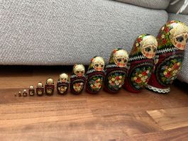 Matroschka Matrjoschka  Puppe Sergijew Possad 12er Set