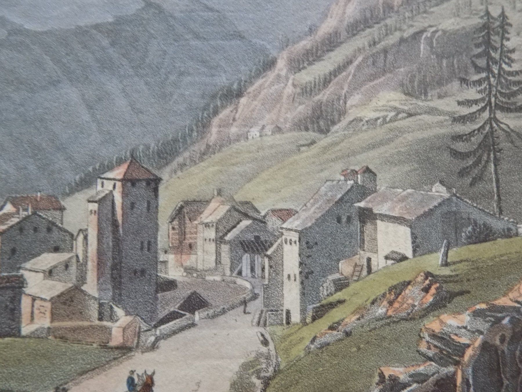 Gravures: View village Simplon Valais – D'occasion à Risch par Rischli15 9
