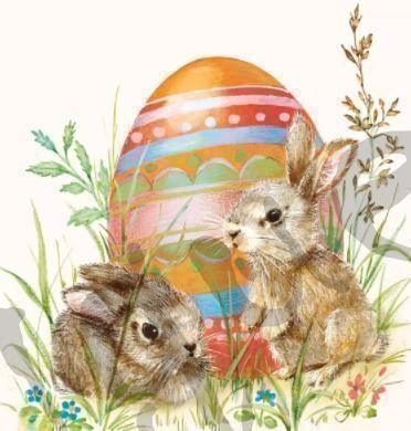 Tovaglioli: Serviette egg hunt (1531) 2Stk. – Nuovo (secondo la descrizione) da Schlatt TG venduto da kreativ-atelier