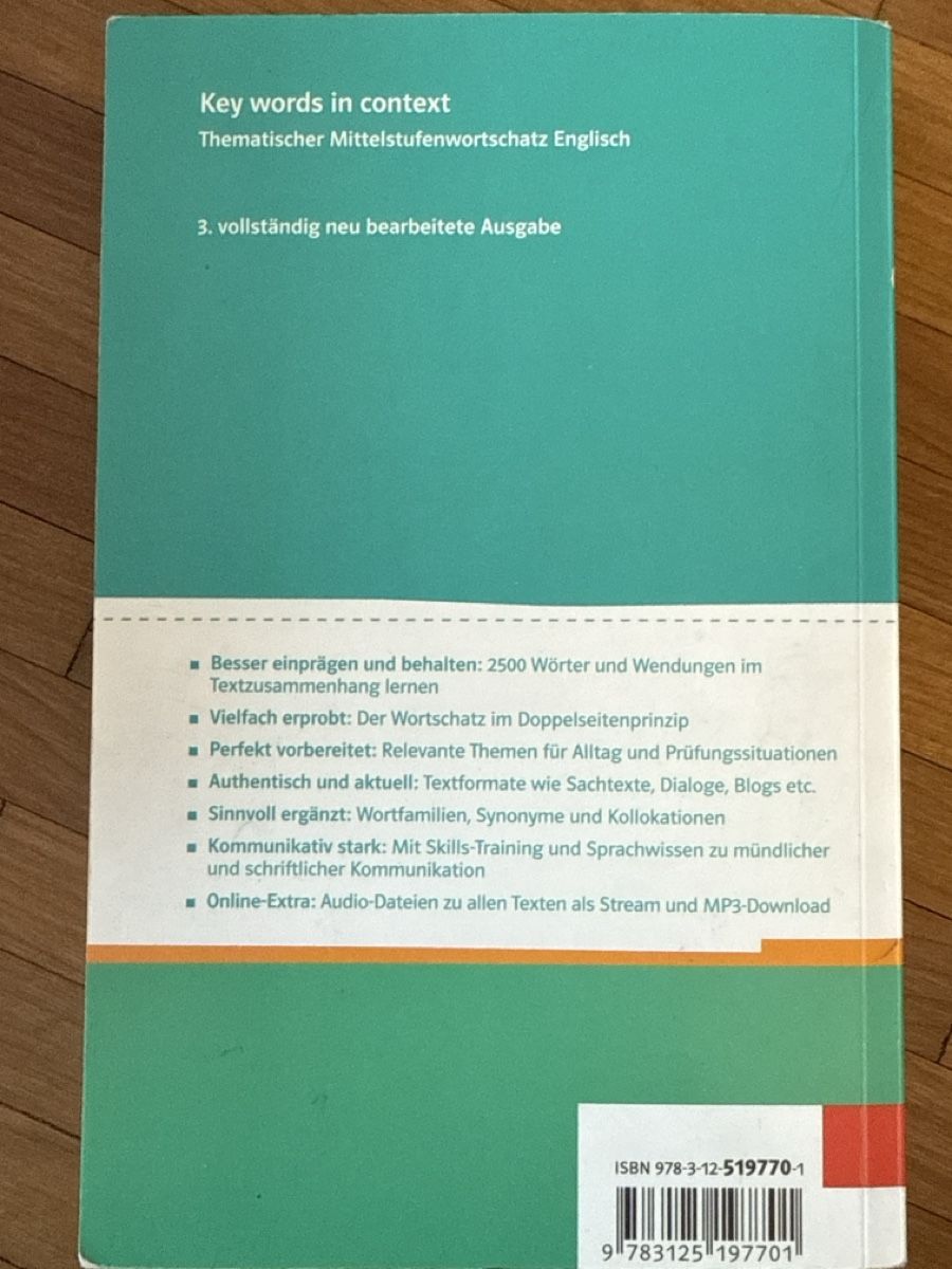 Livres: Key words in context - Englisch Lernbuch – D'occasion à Otelfingen par bsc01 1
