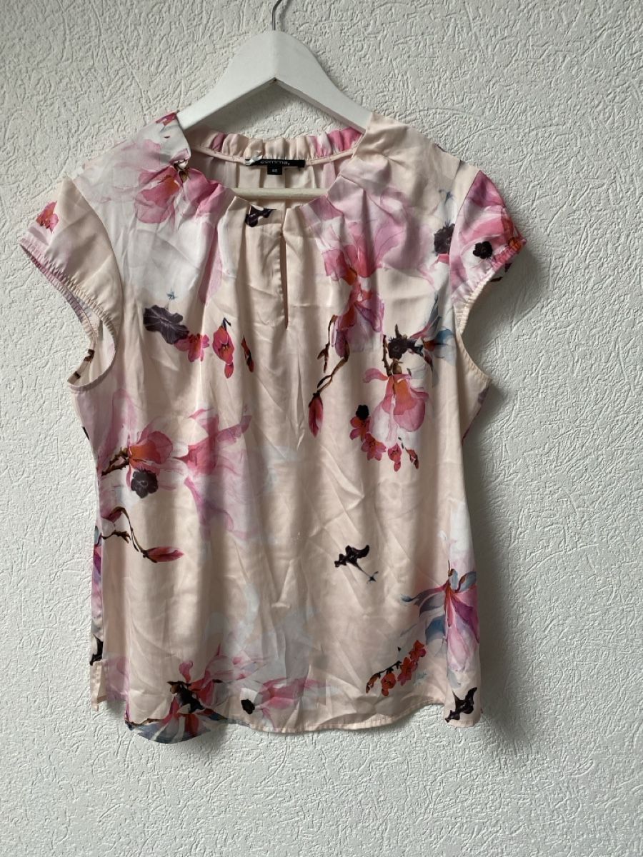 Comma Top: Bluse Comma TOP Gr 40 Blumenprint Sommerlich leicht, – Usato da Homberg b. Thun venduto da Homata