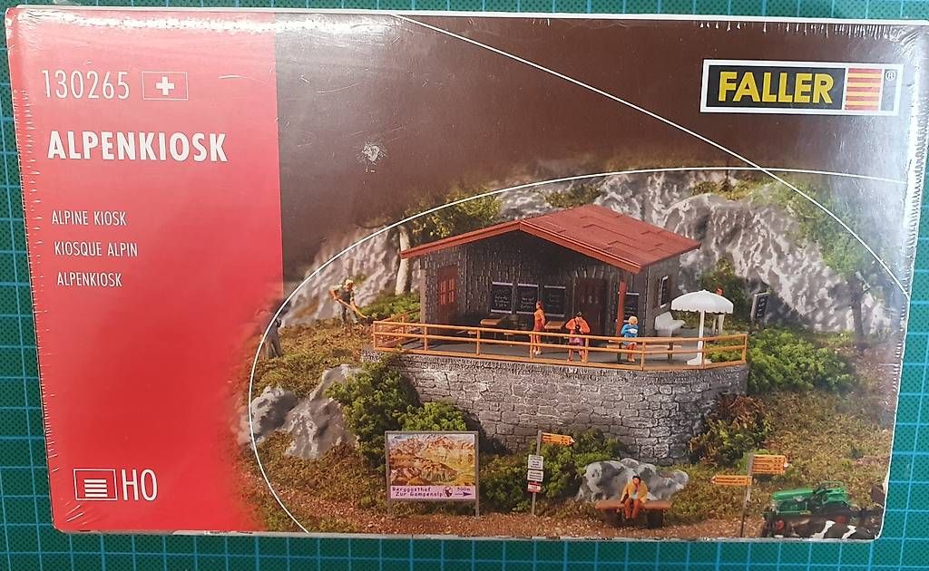 Faller Modellini di ferrovie: Faller 130265 Alpenkiosk Bausatz H0 – Nuovo e nell'imballaggio originale da Malters venduto da minitrix79