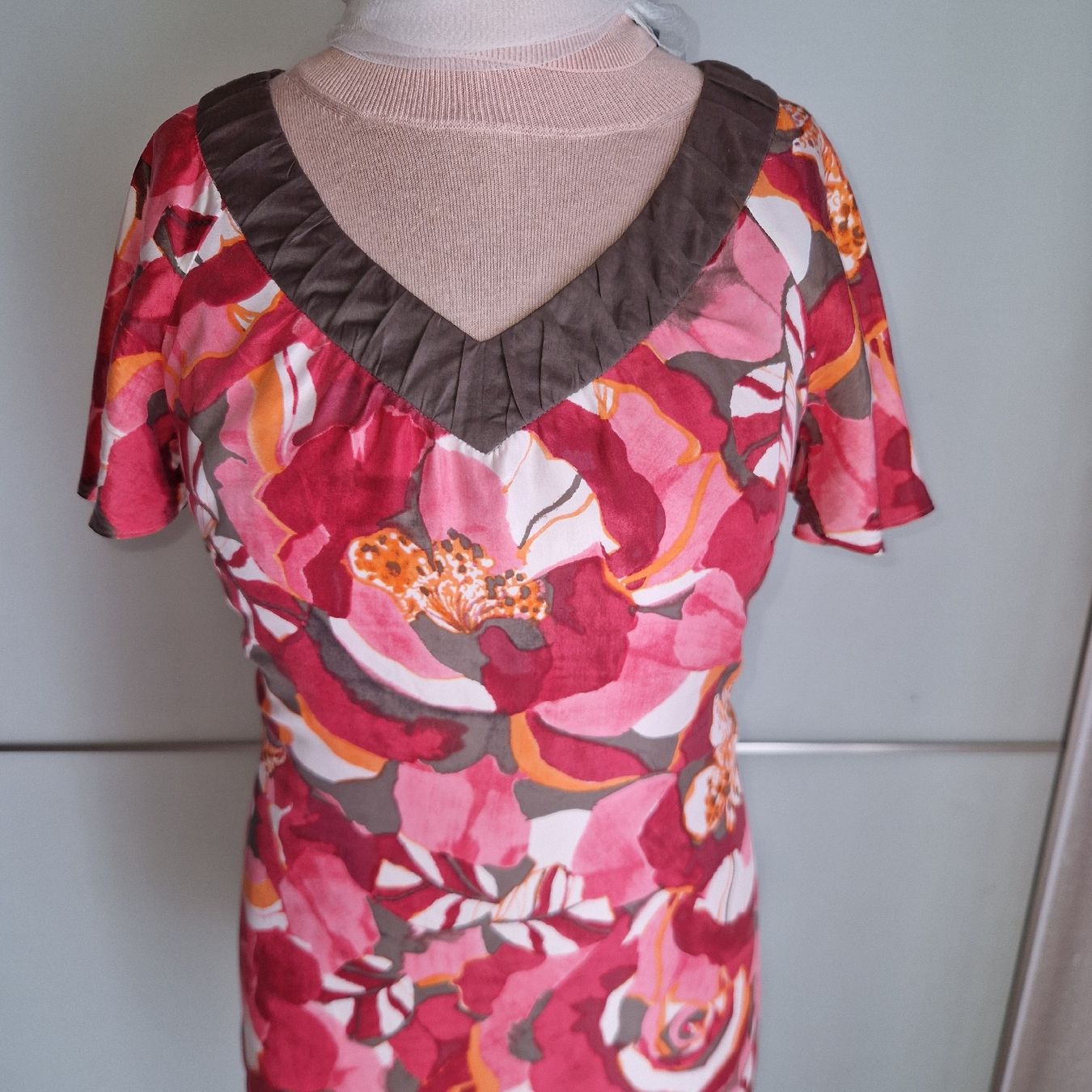 Vestiti: Sommerliches Kleid mit Blumenmuster, Grösse M, OUI – Usato da Gwatt (Thun) venduto da Letzte-Chance-II 1