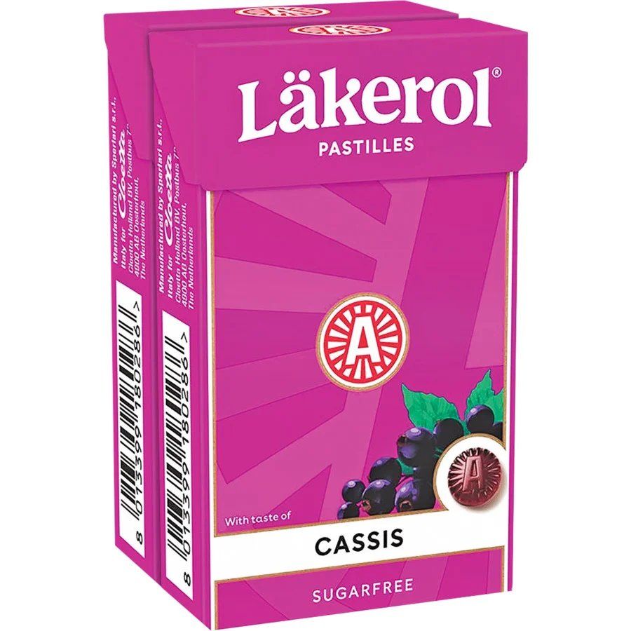 Cibi & Specialità: Läkerol Cassis 2 x 27g – Nuovo e nell'imballaggio originale da Neuchâtel venduto da MixoraCH