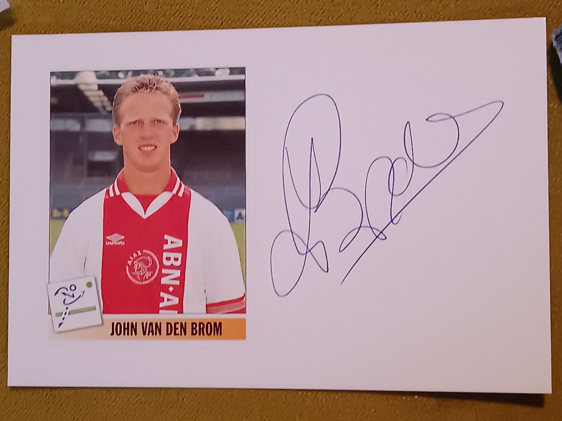 Autografi: John van den Brom - original Autogramm – Usato da Menziken venduto da Artographs
