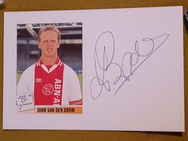 John van den Brom - original Autogramm