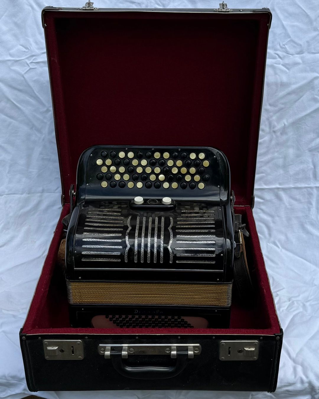Hohner Strumenti musicali: Akkordeon, Hohner Piccolo, schwarz, 1976 – Usato da Zürich venduto da Phimszy 4