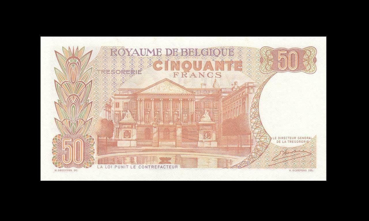 Banknoten: 1966 BELGIQUE 50 FRANCS "A" UNC – Neu (gemäss Beschreibung) aus Cousset von Patricio77 1
