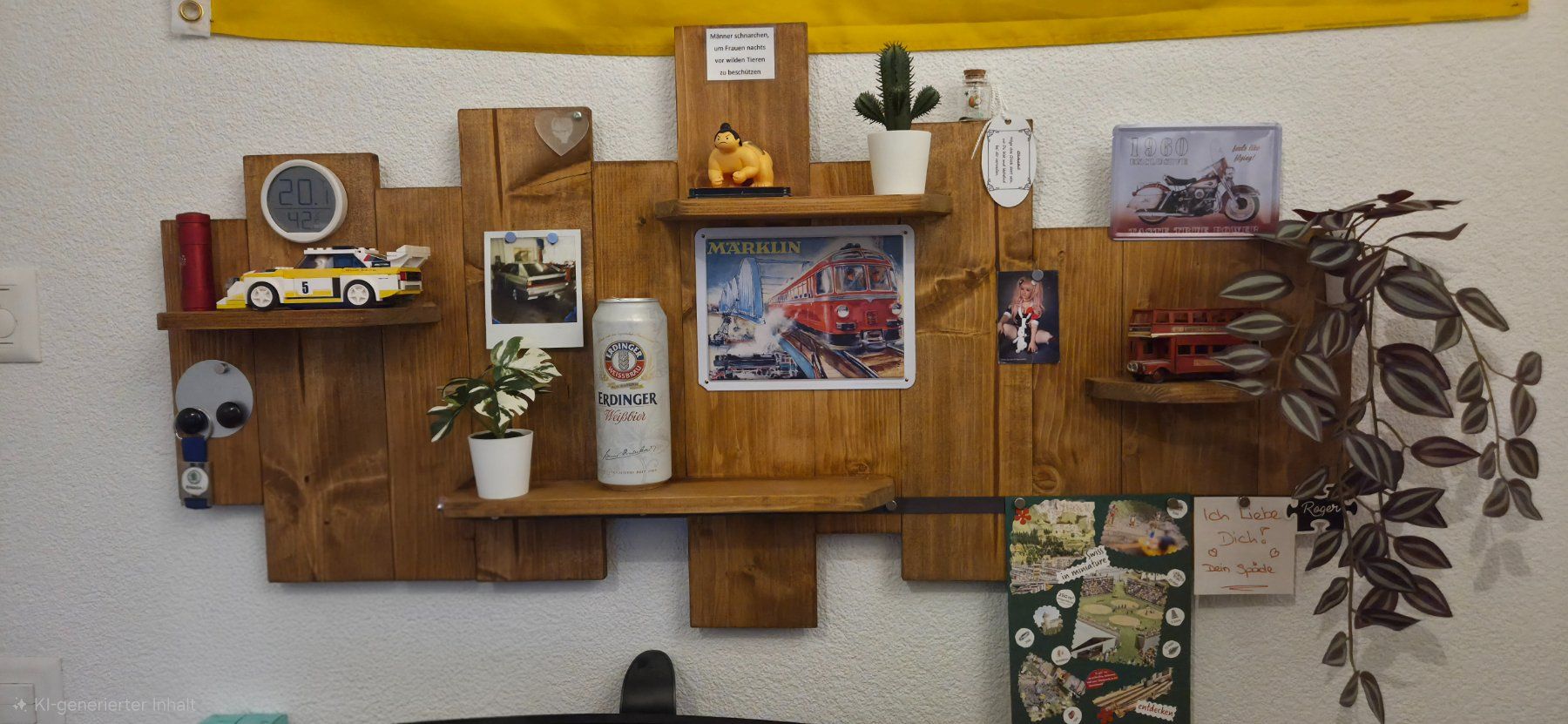 Articles en bois: Wandbrett mit Regalbretter – D'occasion à Rümikon AG par Schelm 1
