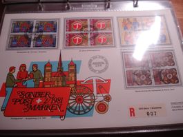 FDC-Grossbrief 1981, Sondermarken Satz 4erblocks