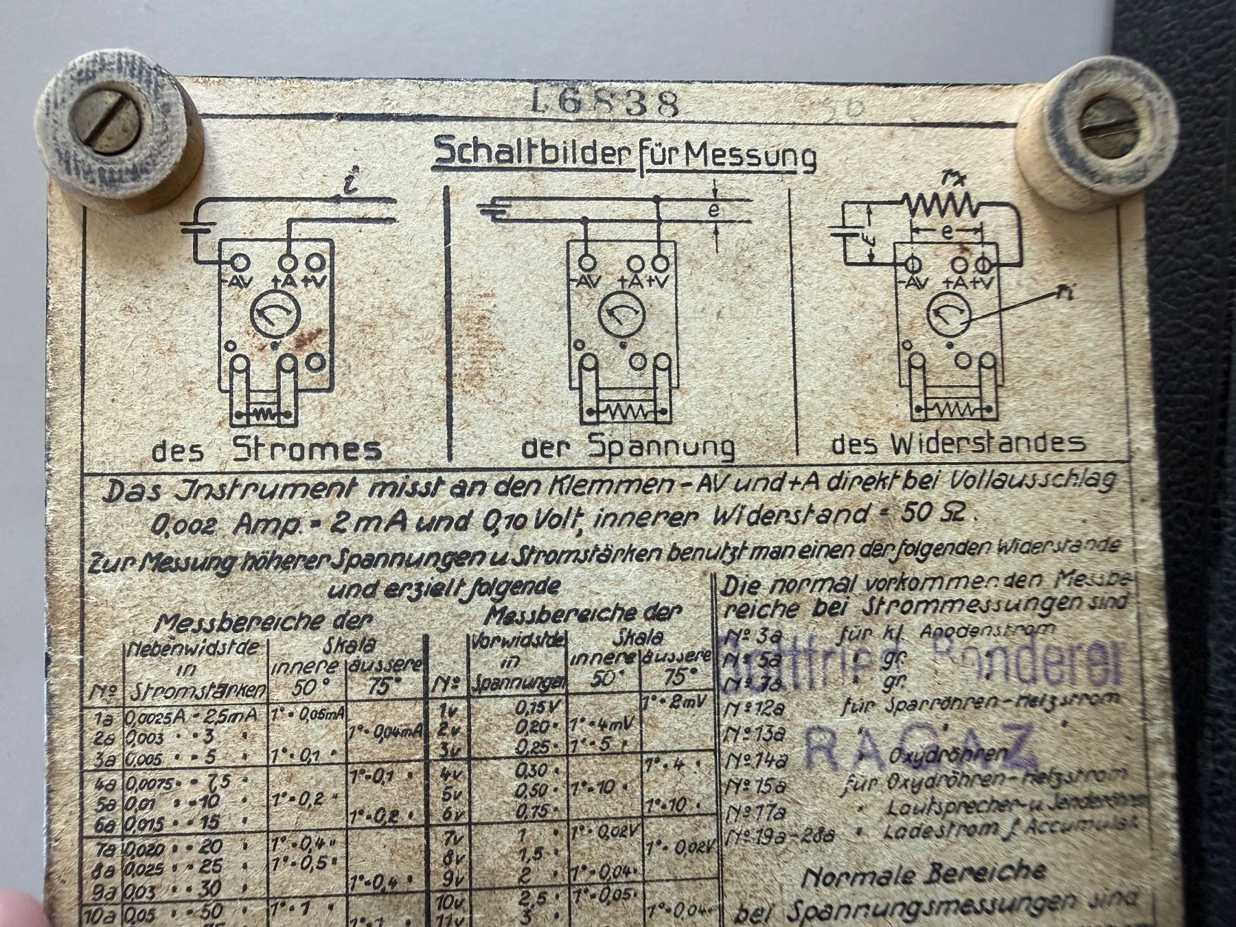 Misurare: Gossen Mavometer Multimeter mit Etui gebrauchter Zustand – Usato da Wöschnau venduto da Vinsale 6