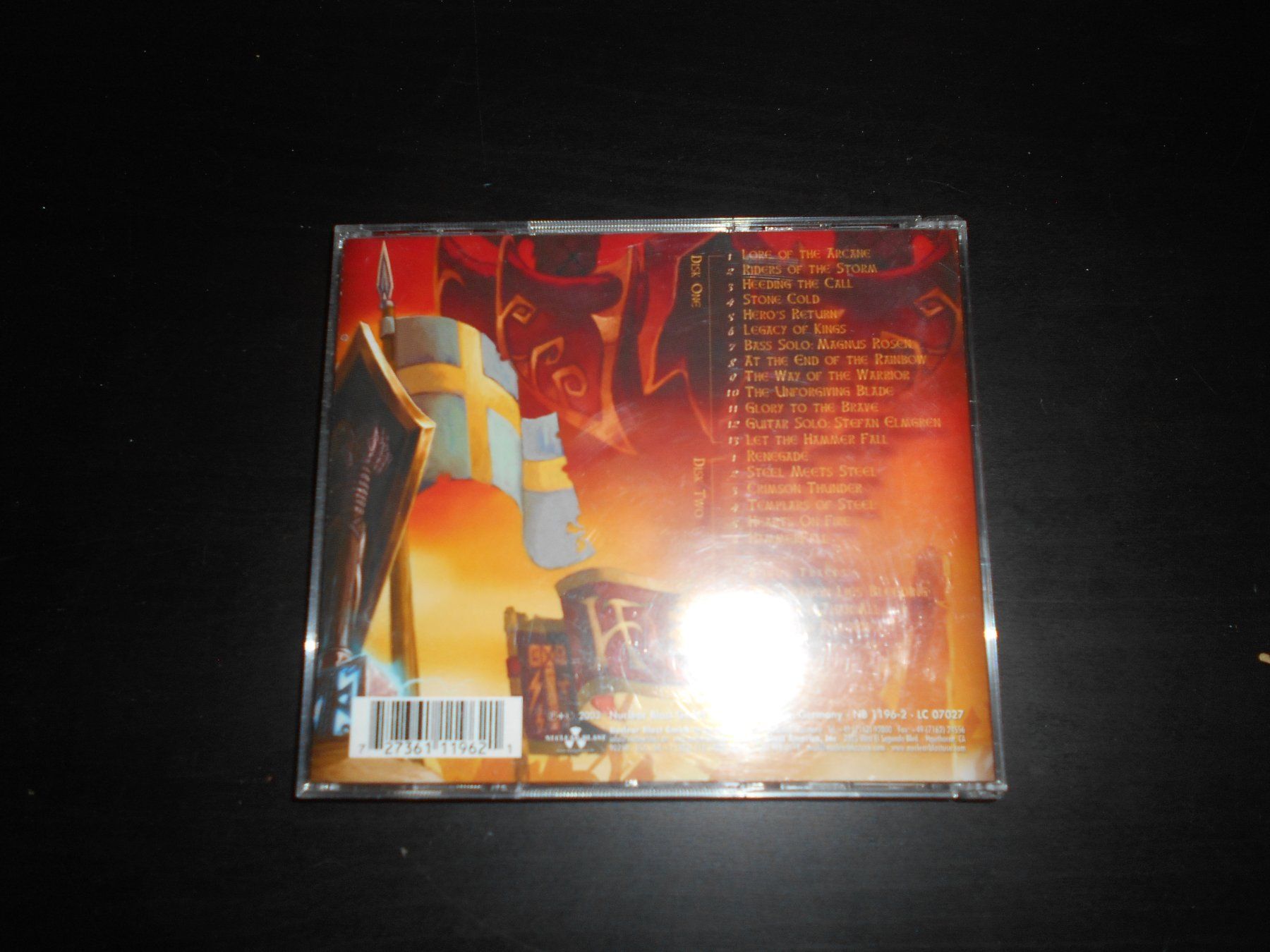 CD: HammerFall – One Crimson Night / 2003 – Usato da Aarberg venduto da witchhunter01 1