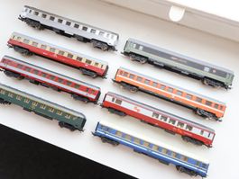 Lima 8 x seltene SNCF / FS Personenwagen - H0 DC
