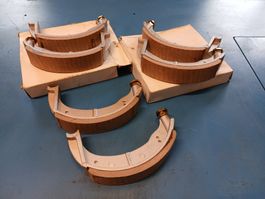 3 Paar Bremsbacken Ural Halbnaben Trommelbremse