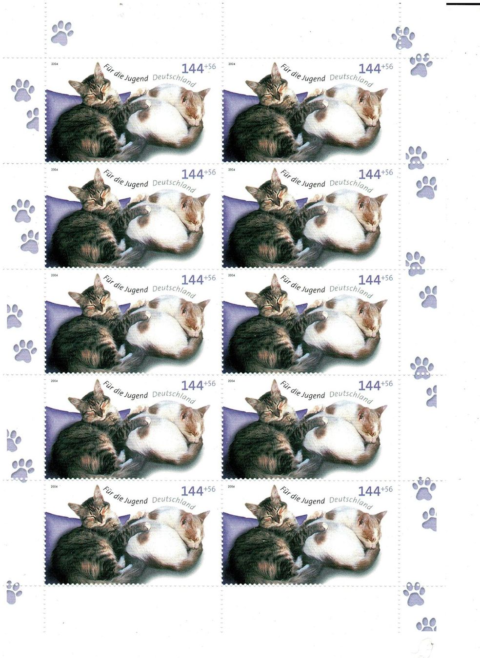 Alle Briefmarken: Katzen  1 KB ** – Neu (gemäss Beschreibung) aus Lausanne von Whorvath