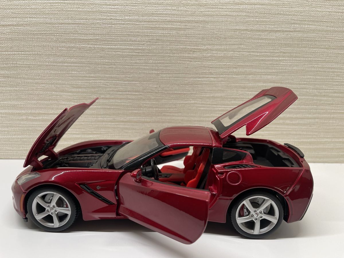 Maisto Modellini d'auto: Corvette Stingray 2014, Modellauto, Sammlerstück, Rot – Usato da Siebnen venduto da speedy63 6