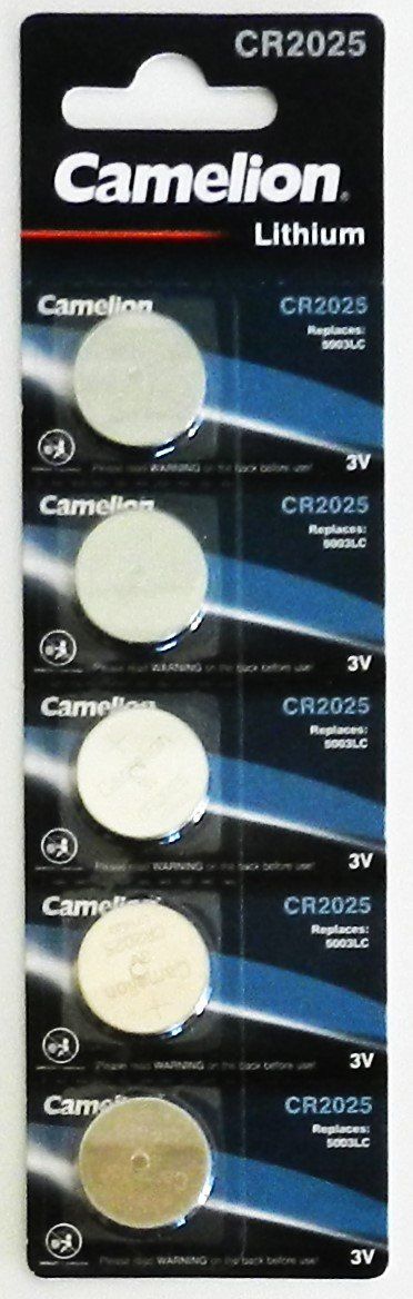 Caricatori & Batterie: 5 Knopfzellen CR2025 - 3Volt - Camelion – Nuovo e nell'imballaggio originale da Zürich venduto da hpr_3029