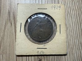 Grossbritannien Half Penny 1929 – König George V – Sammler