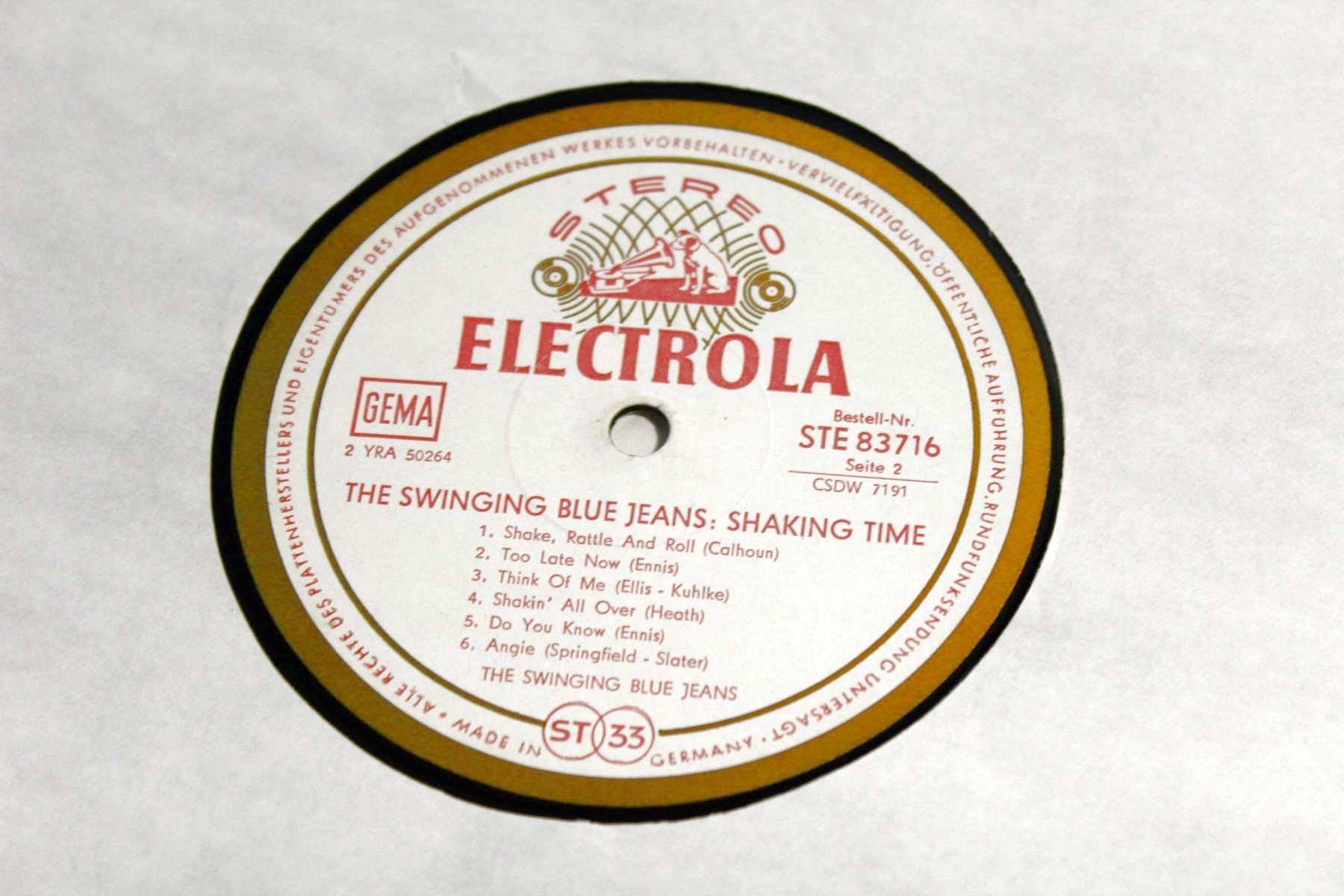 Dischi in vinile: SWINGIN BLUE JEANS, Shaking Time, STE 83716, 1964, VG++/VG- – Usato da Bern venduto da kultiges 6