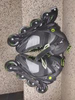 Pattini in linea neri con cuscinetti ABEC-7 usati .Num 37-44