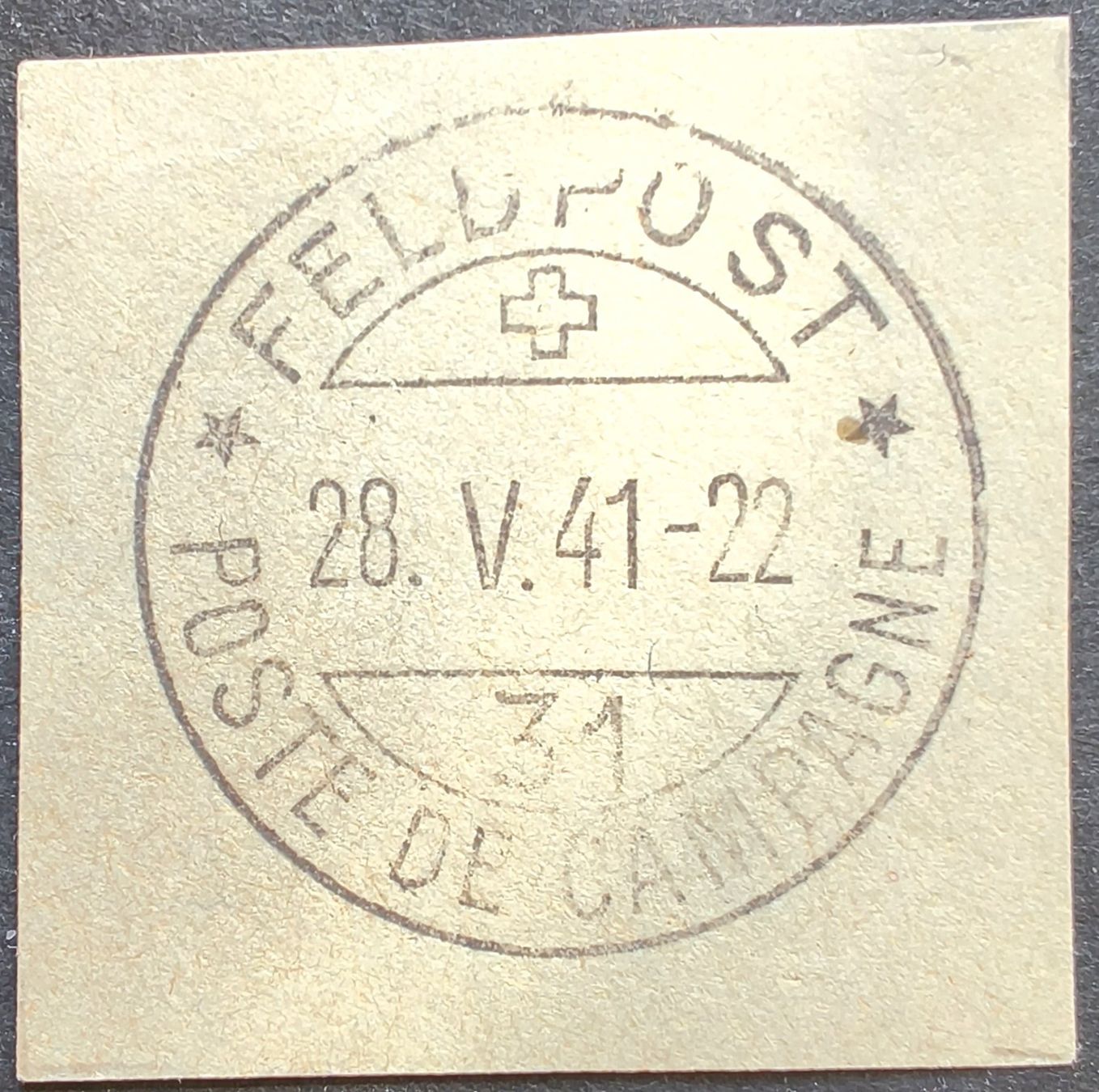 Tutti i francobolli: FP-Ausschnitt 2.WK, Feldpost 31, FP – Usato da Niederuzwil venduto da LichtPhil