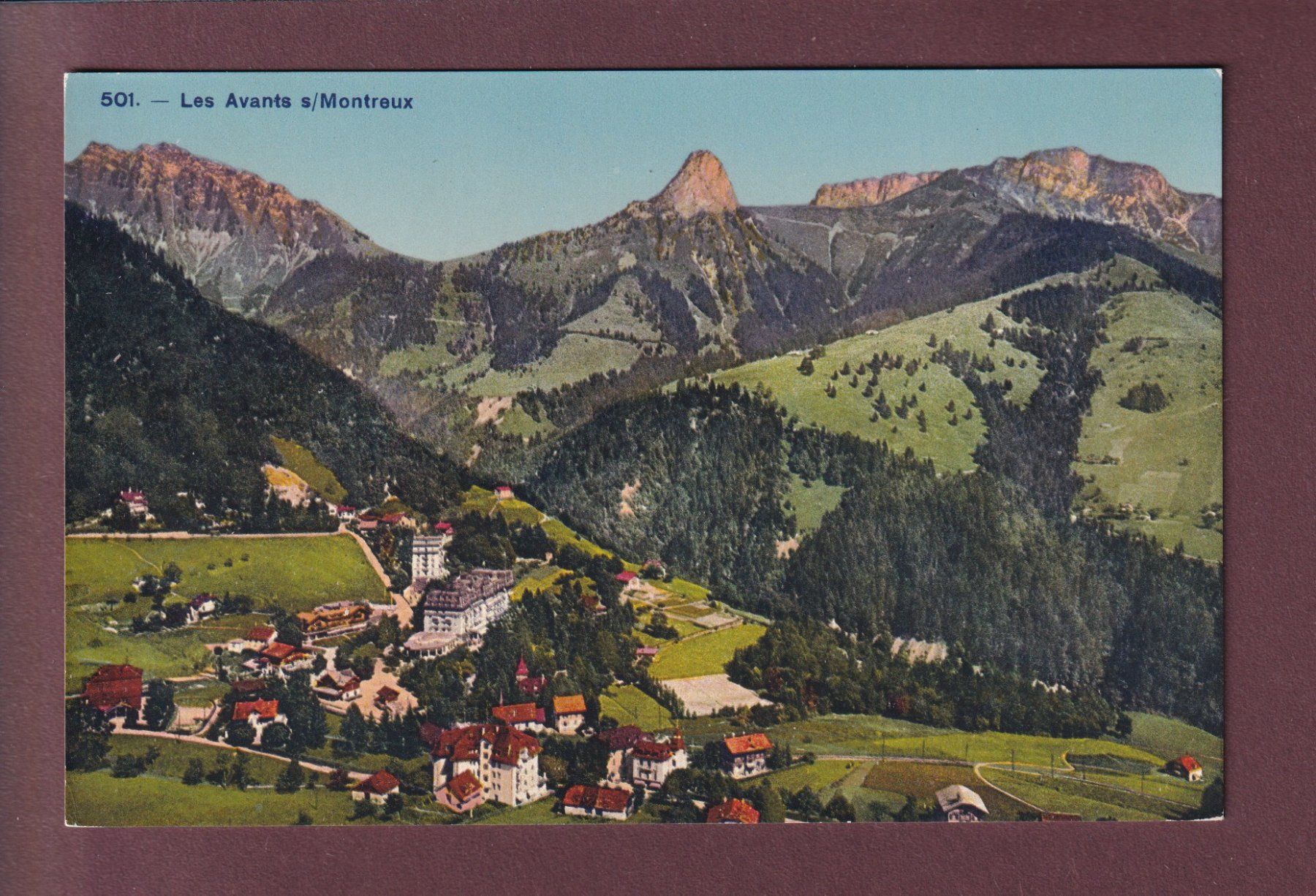 Cartoline postali: LES AVANTS - Dent de Jaman – Usato da Pully venduto da nicecards