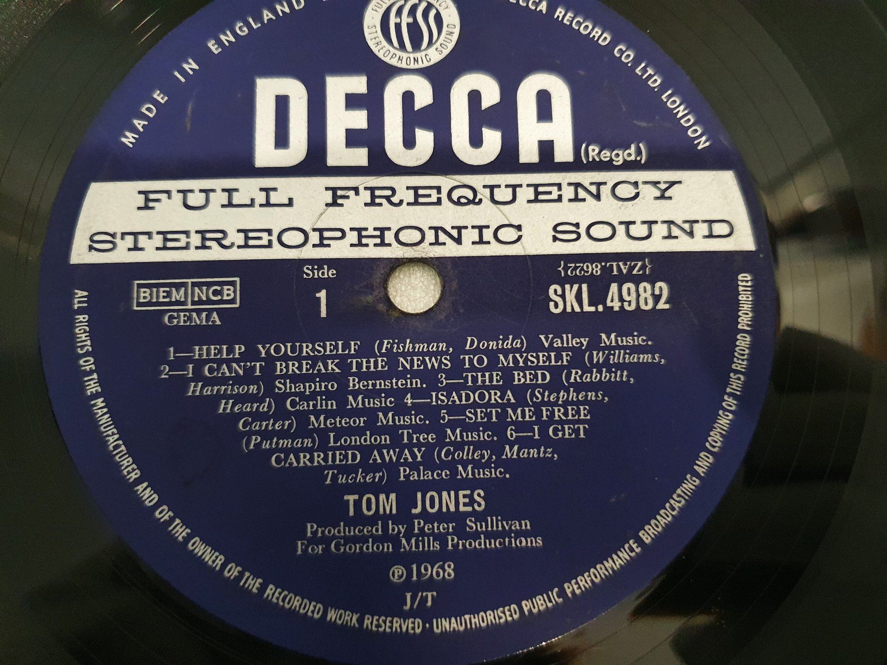 Dischi in vinile: Tom Jones – Help Yourself – Usato da Uster venduto da Vinyl-Leidenschaft 4