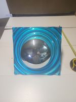 Wandlampe Paul Neuhaus blau metallic eckigElement 22cm Bre