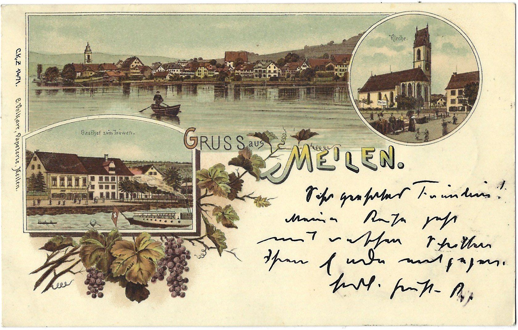 Cartoline postali: G R U S S   aus   M E I L E N. – Usato da Bütschwil venduto da Jackson1A
