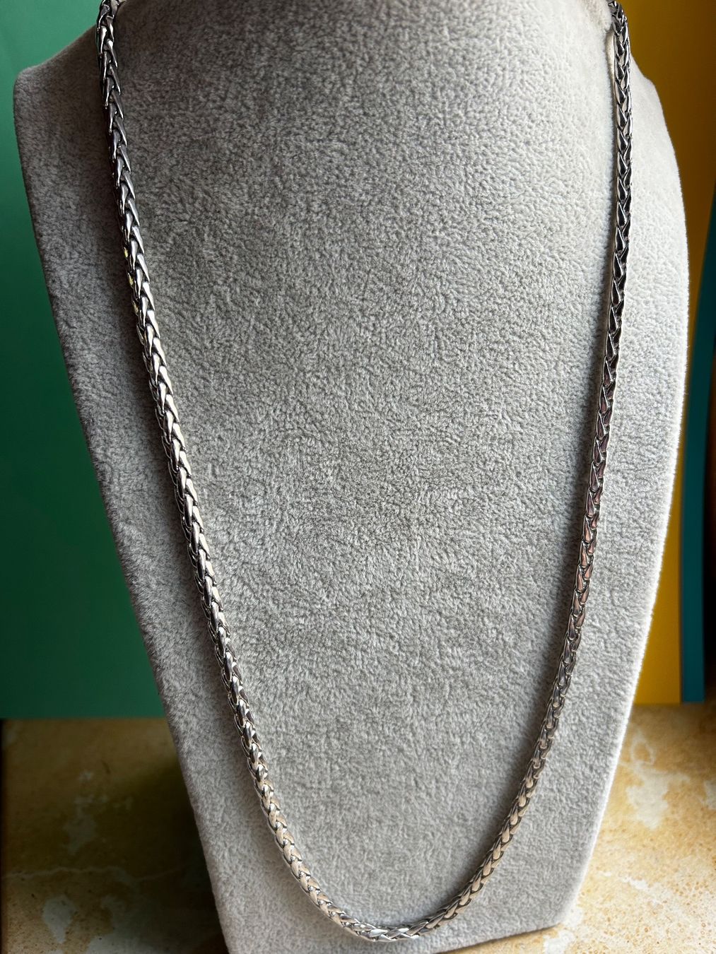 Ketten: Schlangenkette 4 kantig (75cm) – Gebraucht aus Laufen von Bellebellezza 4