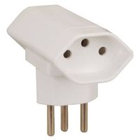 Abzweigstecker 2xT13 vertikal, Stecker T12,inkl.Kinderschutz
