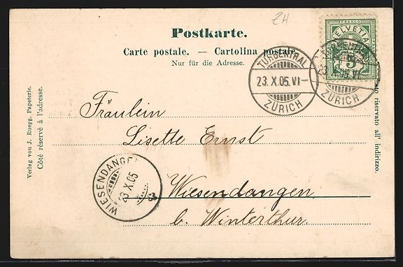 Cartes postales: AK Turbenthal, Totalansicht, 1905 – D'occasion à Berlin par bartko-reher 1