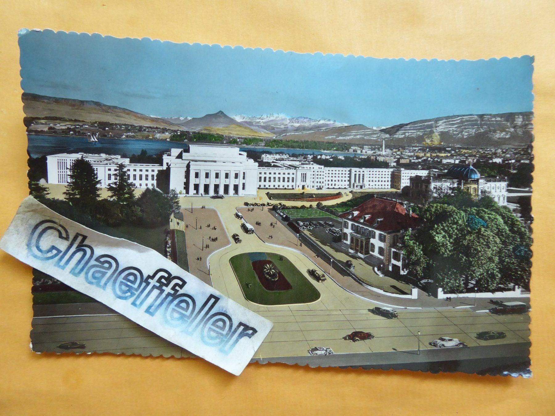 Cartoline postali: 7178 Genéve - Le Palais de Nations, – Usato da Zürich venduto da Chaeffeler
