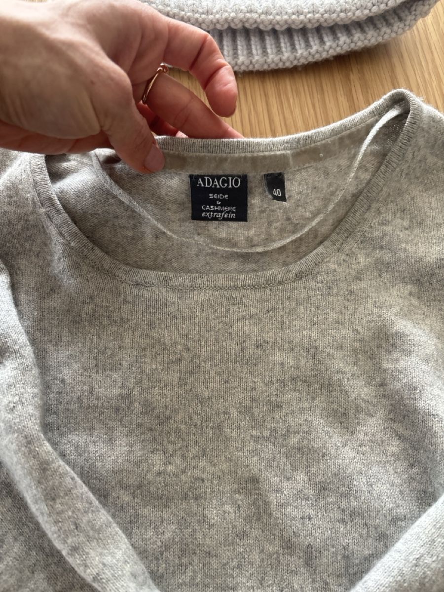 Maglioni & Felpe: Kaschmir Seide Pullover Adagio grau 34- 36 – Usato da Zürich venduto da car_9sdb 1