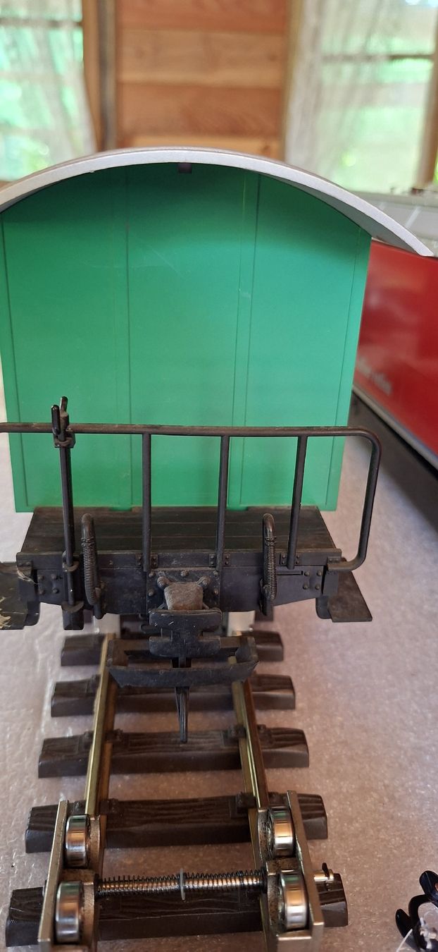LGB Modellini di ferrovie: LGB MOB Güterwagen Gk 502 – Usato da Münsingen venduto da wd65 1