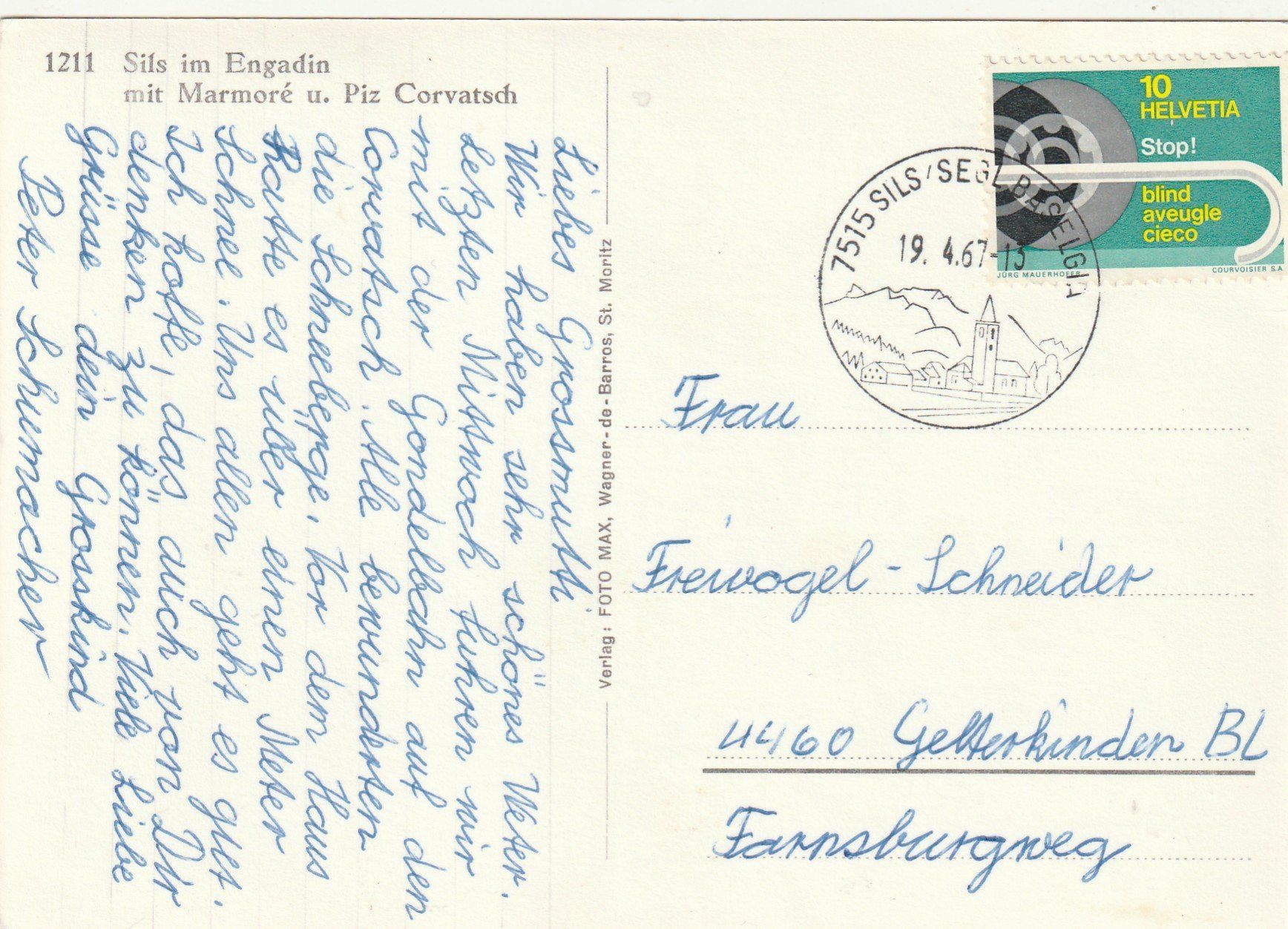 Cartoline postali: Sils im Winter – Usato da Rorschacherberg venduto da fratovi2 1