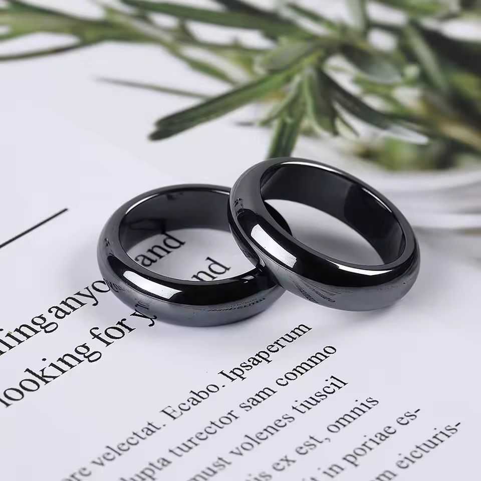 Anelli: Hämatit Ring schwarz Grösse 64, 20.3mm – Nuovo e nell'imballaggio originale da Günsberg venduto da Fleder4 2
