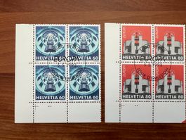 1993  CH Erstag gest.Viererblock mit Tab  (K100)